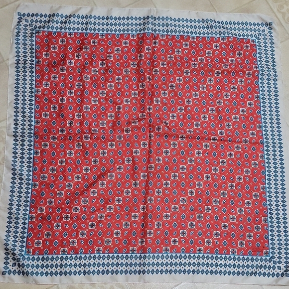 Sarah Coventry Accessories - Vintage Sarah Coventry Paisley-Inspired Geometric Scarf | 31” | Made in Italy